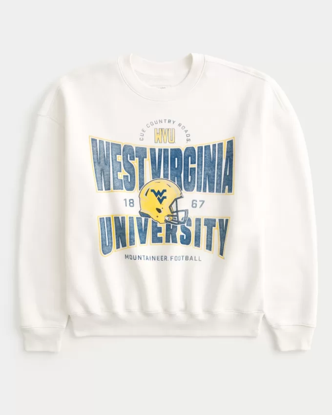 Boxy West Virginia University Graphic Crew Sweatshirt,Boxy West Virginia University Graphic Crew Sweatshirt Boxy West Virginia University Graphic Crew Sweatshirt,Boxy West Virginia University Graphic Crew Sweatshirt