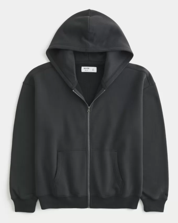 Boxy Zip-Up Hoodie,Boxy Zip-Up Hoodie Boxy Zip-Up Hoodie,Boxy Zip-Up Hoodie
