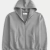 Boxy Zip-Up Hoodie,Boxy Zip-Up Hoodie Boxy Zip-Up Hoodie,Boxy Zip-Up Hoodie