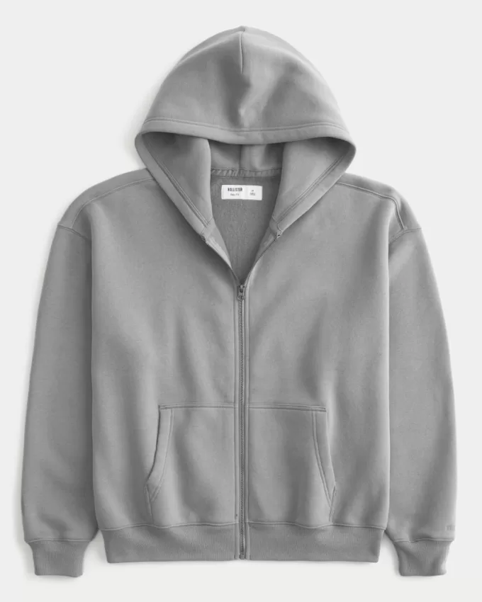 Boxy Zip-Up Hoodie,Boxy Zip-Up Hoodie Boxy Zip-Up Hoodie,Boxy Zip-Up Hoodie