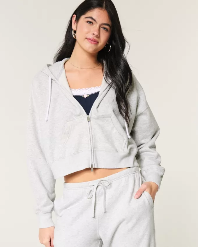 Boxy Zip-Up Hoodie,Boxy Zip-Up Hoodie Boxy Zip-Up Hoodie,Boxy Zip-Up Hoodie