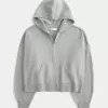 Boxy Zip-Up Sweater Hoodie,Boxy Zip-Up Sweater Hoodie Boxy Zip-Up Sweater Hoodie,Boxy Zip-Up Sweater Hoodie