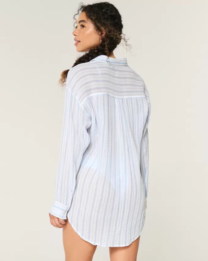 Button-Through Shirt Dress,Button-Through Shirt Dress