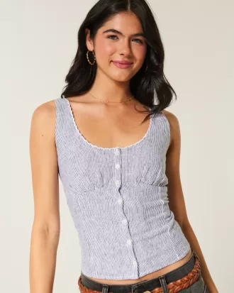 Button-Through Top,Button-Through Top