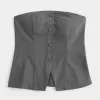 Button-Through Tube Top,Button-Through Tube Top Button-Through Tube Top,Button-Through Tube Top