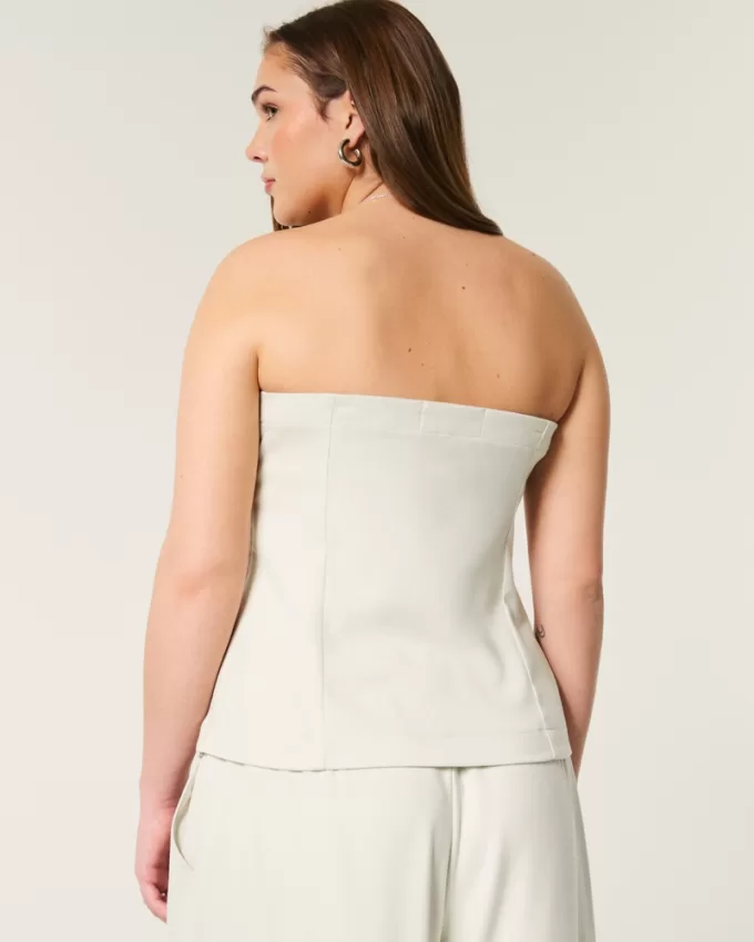 Button-Through Tube Top,Button-Through Tube Top Button-Through Tube Top,Button-Through Tube Top