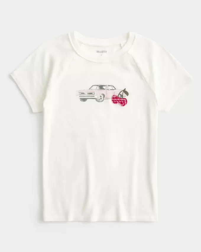 Car Graphic Baby Tee,Car Graphic Baby Tee Car Graphic Baby Tee,Car Graphic Baby Tee