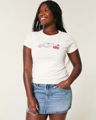 Car Graphic Baby Tee,Car Graphic Baby Tee