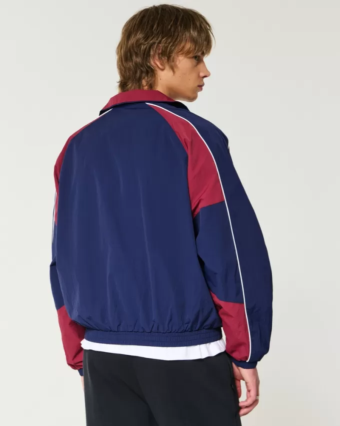 Colorblock Windbreaker Jacket,Colorblock Windbreaker Jacket