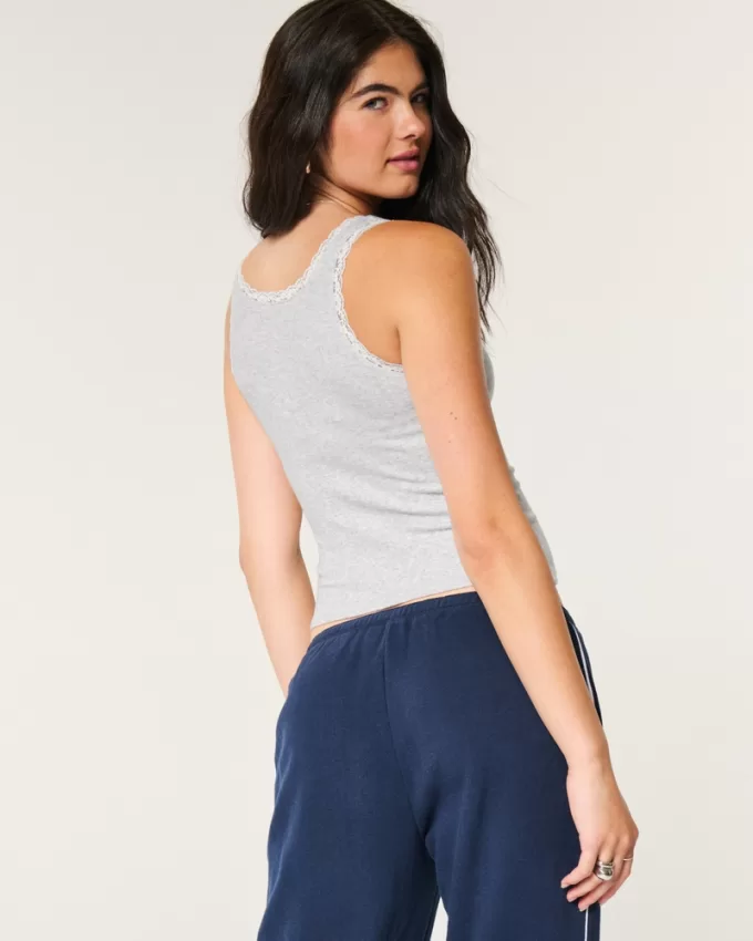 Cotton Blend Lace-Trim Scoop Cami,Cotton Blend Lace-Trim Scoop Cami Cotton Blend Lace-Trim Scoop Cami,Cotton Blend Lace-Trim Scoop Cami