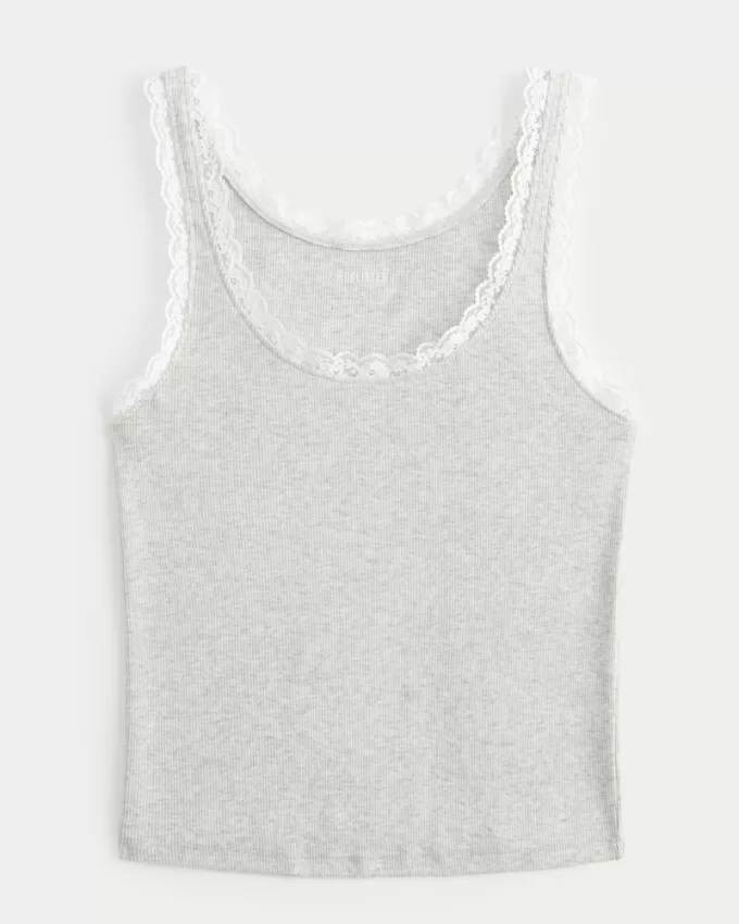 Cotton Blend Lace-Trim Scoop Cami,Cotton Blend Lace-Trim Scoop Cami Cotton Blend Lace-Trim Scoop Cami,Cotton Blend Lace-Trim Scoop Cami