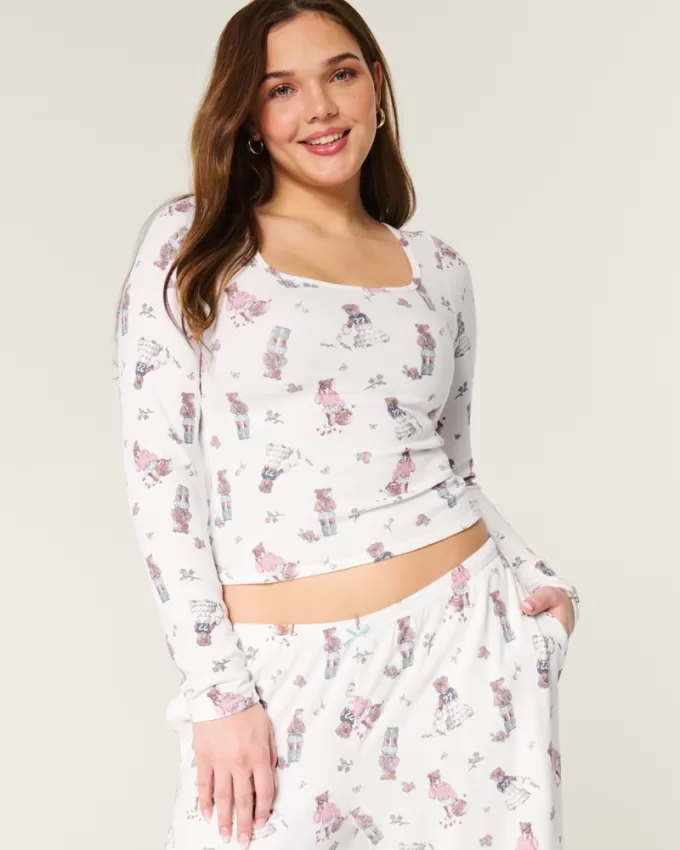 Cozy Bear Pattern Pajama Top,Cozy Bear Pattern Pajama Top Cozy Bear Pattern Pajama Top,Cozy Bear Pattern Pajama Top