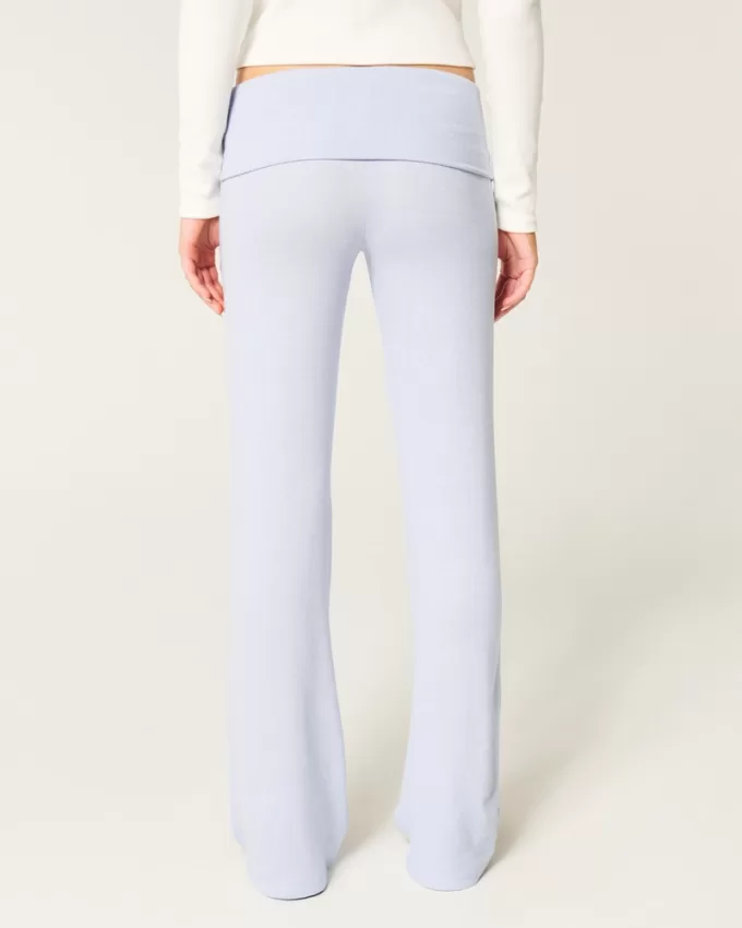 Cozy Knit Foldover Waist Sleep Pants,Cozy Knit Foldover Waist Sleep Pants