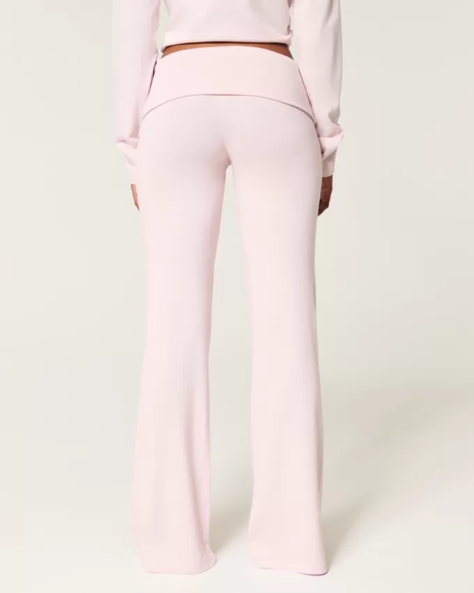 Cozy Knit Foldover Waist Sleep Pants,Cozy Knit Foldover Waist Sleep Pants