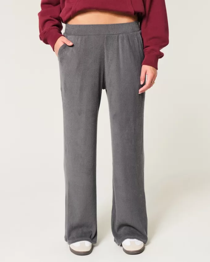 Cozy Ribbed Baggy Pants,Cozy Ribbed Baggy Pants