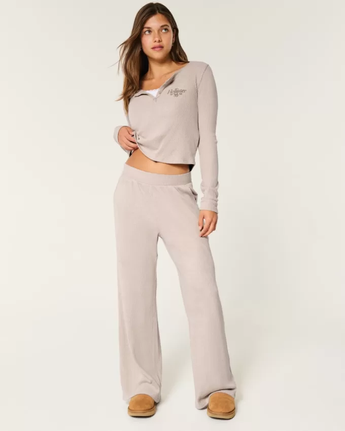 Cozy Ribbed Baggy Pants,Cozy Ribbed Baggy Pants