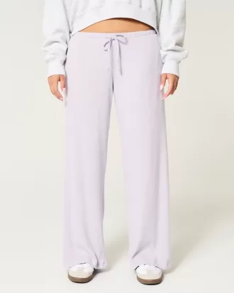Cozy Ribbed Drawstring Baggy Pants,Cozy Ribbed Drawstring Baggy Pants