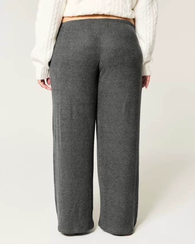 Cozy Ribbed Drawstring Baggy Pants,Cozy Ribbed Drawstring Baggy Pants Cozy Ribbed Drawstring Baggy Pants,Cozy Ribbed Drawstring Baggy Pants