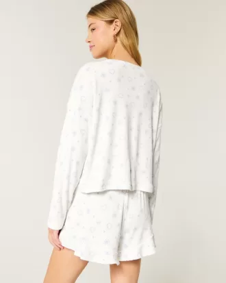 Cozy Ribbed Pajama Top & Shorts Set,Cozy Ribbed Pajama Top & Shorts Set Cozy Ribbed Pajama Top & Shorts Set,Cozy Ribbed Pajama Top & Shorts Set