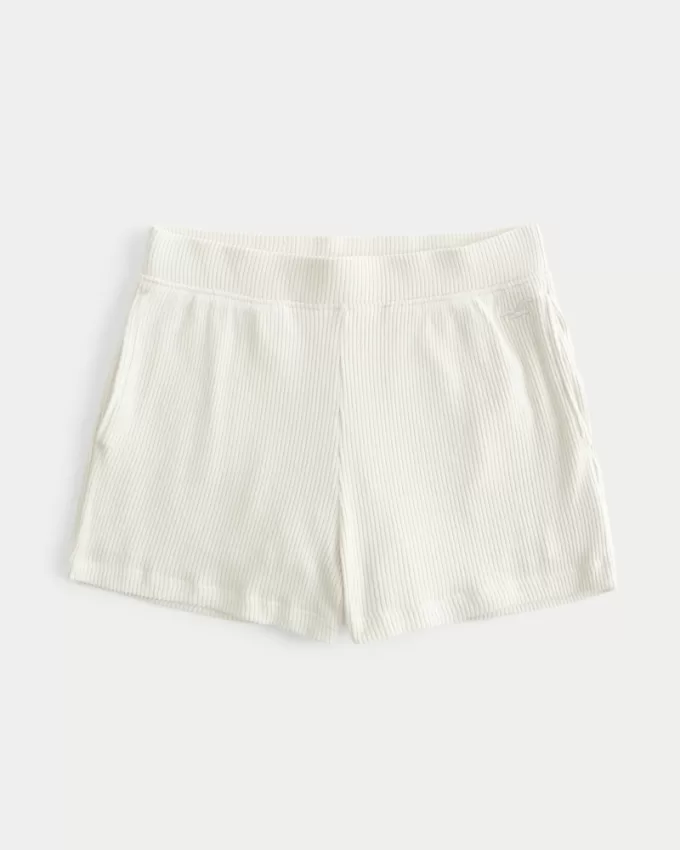 Cozy Ribbed Sleep Shorts,Cozy Ribbed Sleep Shorts