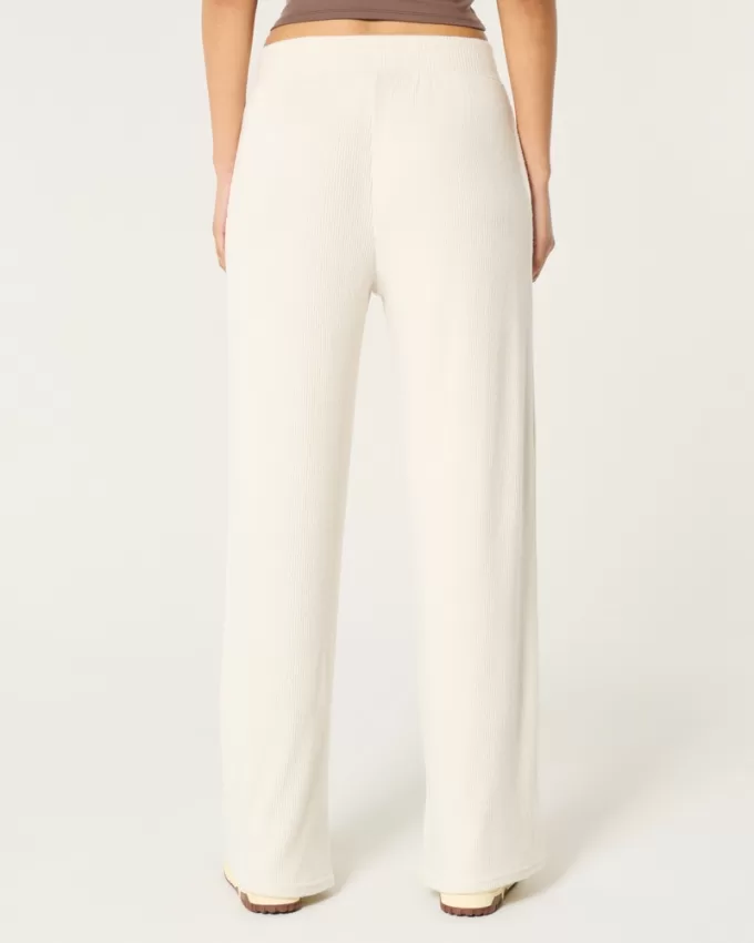 Cozy Ribbed Wide-Leg Pants,Cozy Ribbed Wide-Leg Pants