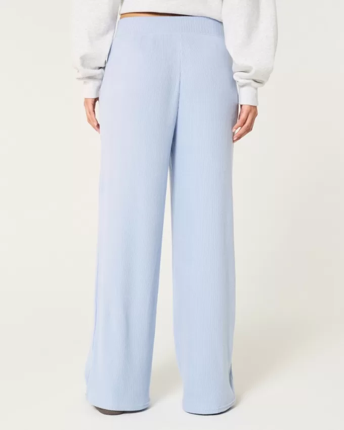 Cozy Ribbed Wide-Leg Pants,Cozy Ribbed Wide-Leg Pants Cozy Ribbed Wide-Leg Pants,Cozy Ribbed Wide-Leg Pants