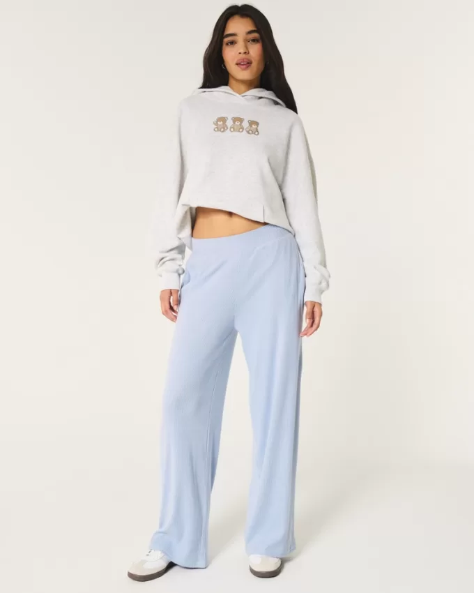 Cozy Ribbed Wide-Leg Pants,Cozy Ribbed Wide-Leg Pants Cozy Ribbed Wide-Leg Pants,Cozy Ribbed Wide-Leg Pants