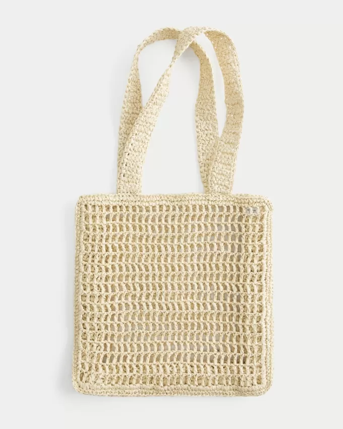 Crochet-Style Beach Bag,Crochet-Style Beach Bag