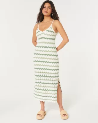 Crochet-Style Midi Dress,Crochet-Style Midi Dress