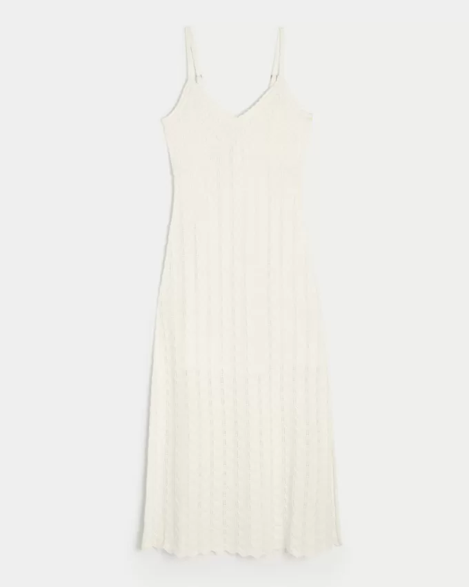 Crochet-Style Midi Dress,Crochet-Style Midi Dress