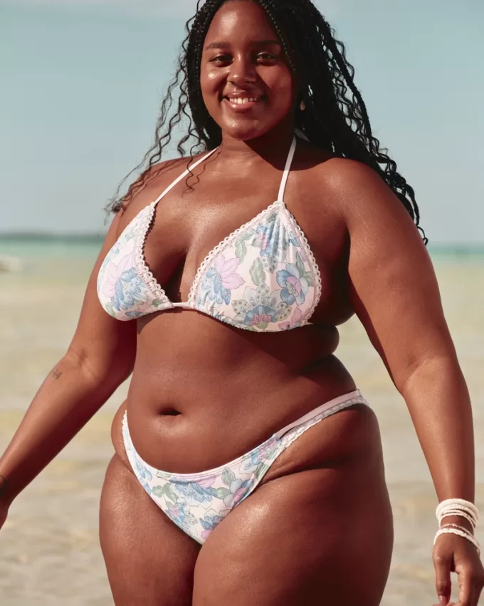 Crochet-Style Mixed Triangle Bikini Top,Crochet-Style Mixed Triangle Bikini Top Crochet-Style Mixed Triangle Bikini Top,Crochet-Style Mixed Triangle Bikini Top