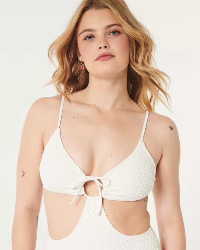 Crochet-Style One-Piece Cheeky Swimsuit,Crochet-Style One-Piece Cheeky Swimsuit