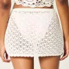 Crochet-Style Pull-On Cover Up Skirt,Crochet-Style Pull-On Cover Up Skirt