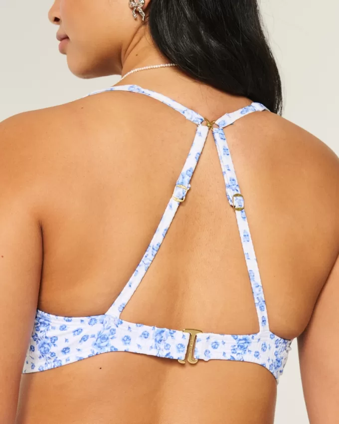 Curvy High Apex Ribbed Underwire Bikini Top,Curvy High Apex Ribbed Underwire Bikini Top