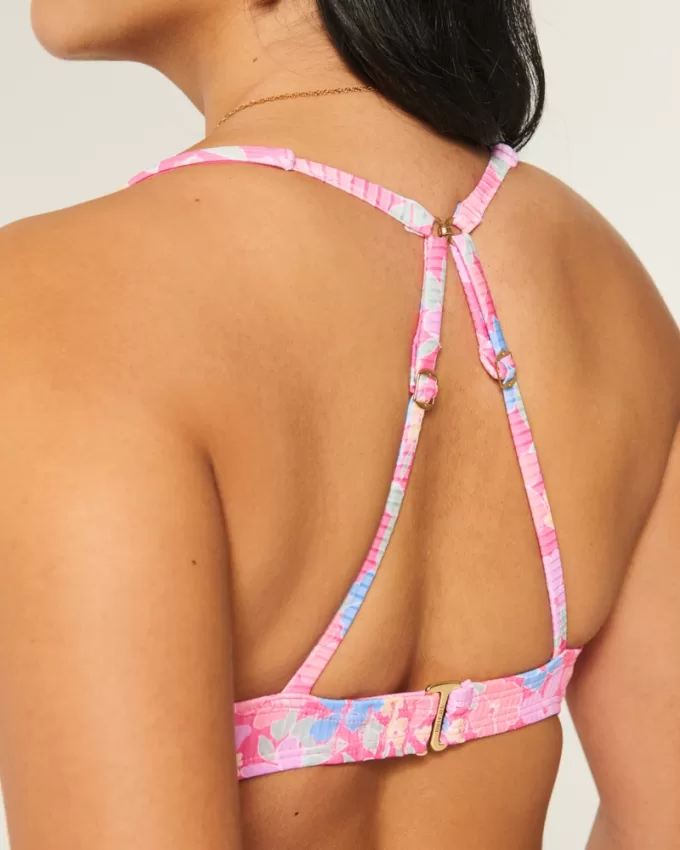 Curvy High Apex Ribbed Underwire Bikini Top,Curvy High Apex Ribbed Underwire Bikini Top