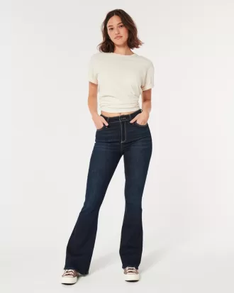 Curvy High-Rise Dark Wash Flare Jeans,Curvy High-Rise Dark Wash Flare Jeans Curvy High-Rise Dark Wash Flare Jeans,Curvy High-Rise Dark Wash Flare Jeans