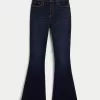 Curvy High-Rise Dark Wash Flare Jeans,Curvy High-Rise Dark Wash Flare Jeans Curvy High-Rise Dark Wash Flare Jeans,Curvy High-Rise Dark Wash Flare Jeans