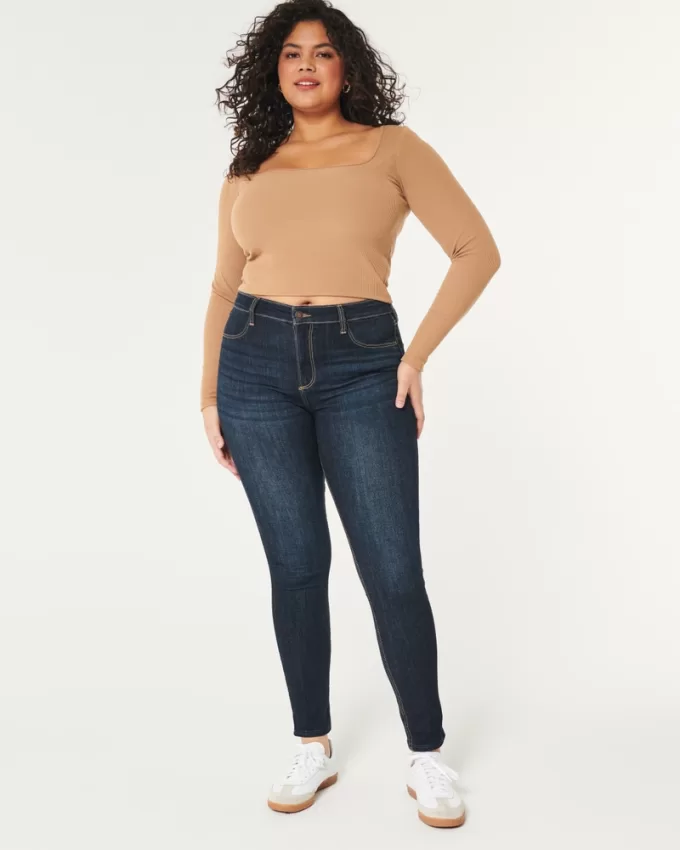 Curvy High-Rise Dark Wash Jean Leggings,Curvy High-Rise Dark Wash Jean Leggings Curvy High-Rise Dark Wash Jean Leggings,Curvy High-Rise Dark Wash Jean Leggings