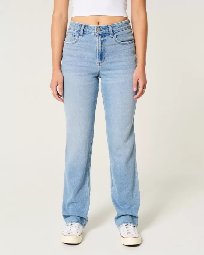 Curvy High-Rise Light Wash Straight Jeans,Curvy High-Rise Light Wash Straight Jeans Curvy High-Rise Light Wash Straight Jeans,Curvy High-Rise Light Wash Straight Jeans