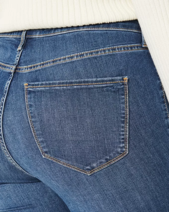 Curvy High-Rise Medium Wash Jean Leggings,Curvy High-Rise Medium Wash Jean Leggings