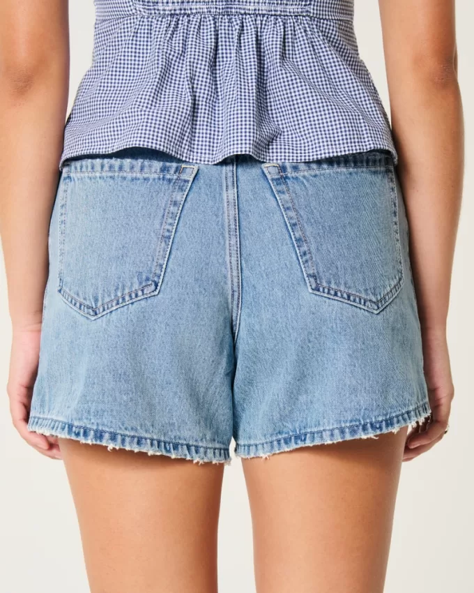 Curvy High-Rise Medium Wash Relaxed Denim Shorts 5″,Curvy High-Rise Medium Wash Relaxed Denim Shorts 5″ Curvy High-Rise Medium Wash Relaxed Denim Shorts 5″,Curvy High-Rise Medium Wash Relaxed Denim Shorts 5″