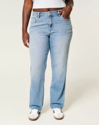 Curvy High-Rise Medium Wash Straight Jeans,Curvy High-Rise Medium Wash Straight Jeans Curvy High-Rise Medium Wash Straight Jeans,Curvy High-Rise Medium Wash Straight Jeans