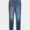 Curvy High-Rise Medium Wash Super Skinny Jeans,Curvy High-Rise Medium Wash Super Skinny Jeans