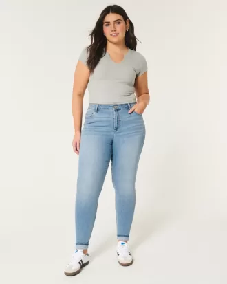 Curvy High-Rise Medium Wash Super Skinny Jeans,Curvy High-Rise Medium Wash Super Skinny Jeans Curvy High-Rise Medium Wash Super Skinny Jeans,Curvy High-Rise Medium Wash Super Skinny Jeans