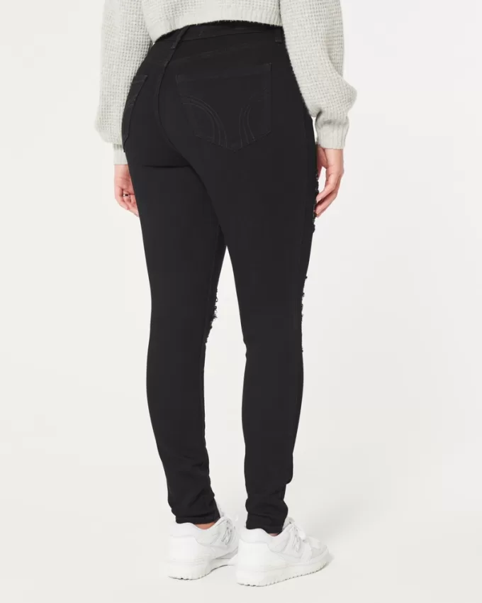 Curvy High-Rise Ripped Black Super Skinny Jeans,Curvy High-Rise Ripped Black Super Skinny Jeans Curvy High-Rise Ripped Black Super Skinny Jeans,Curvy High-Rise Ripped Black Super Skinny Jeans