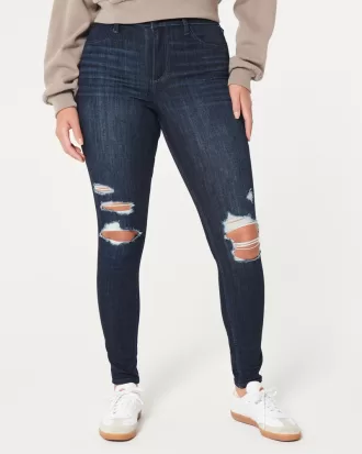 Curvy High-Rise Ripped Dark Wash Jean Leggings,Curvy High-Rise Ripped Dark Wash Jean Leggings Curvy High-Rise Ripped Dark Wash Jean Leggings,Curvy High-Rise Ripped Dark Wash Jean Leggings