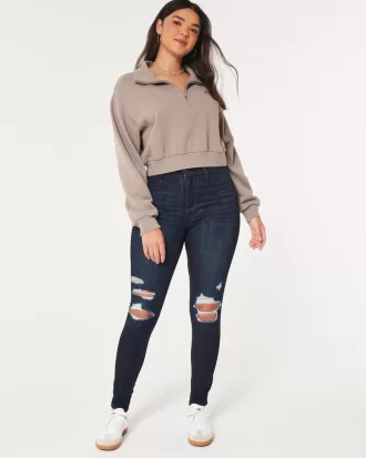 Curvy High-Rise Ripped Dark Wash Jean Leggings,Curvy High-Rise Ripped Dark Wash Jean Leggings Curvy High-Rise Ripped Dark Wash Jean Leggings,Curvy High-Rise Ripped Dark Wash Jean Leggings