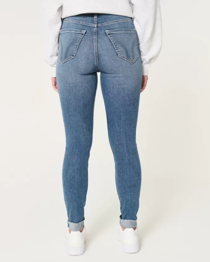 Curvy High-Rise Ripped Medium Wash Super Skinny Jeans,Curvy High-Rise Ripped Medium Wash Super Skinny Jeans Curvy High-Rise Ripped Medium Wash Super Skinny Jeans,Curvy High-Rise Ripped Medium Wash Super Skinny Jeans