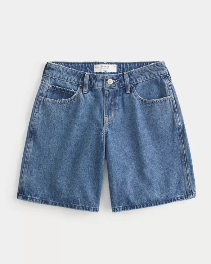 Curvy Low-Rise Dark Wash Baggy Jort,Curvy Low-Rise Dark Wash Baggy Jort Curvy Low-Rise Dark Wash Baggy Jort,Curvy Low-Rise Dark Wash Baggy Jort