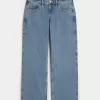 Curvy Low-Rise Medium Wash Baggy Jeans,Curvy Low-Rise Medium Wash Baggy Jeans